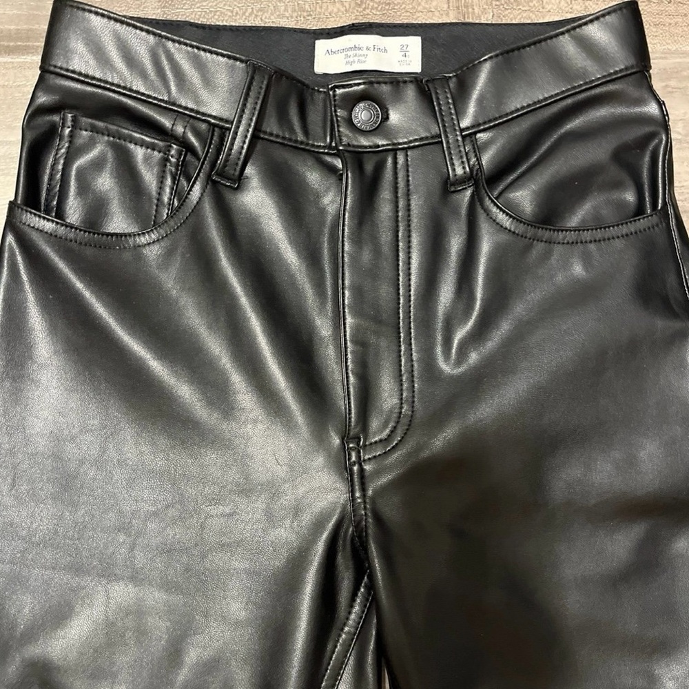 Abercrombie faux leather pants